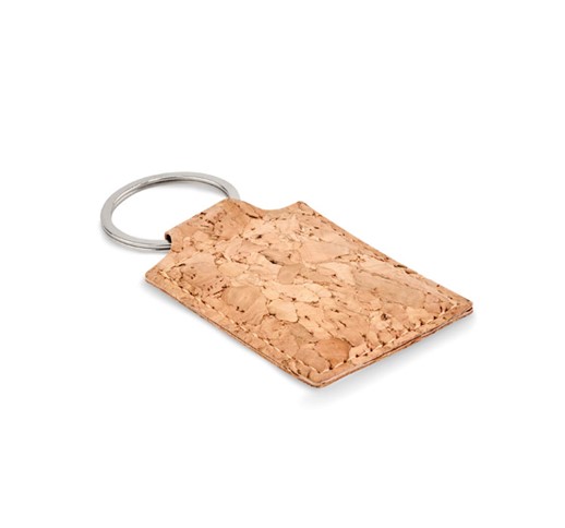 CONCON - RECTANGULAR CORK KEY RING