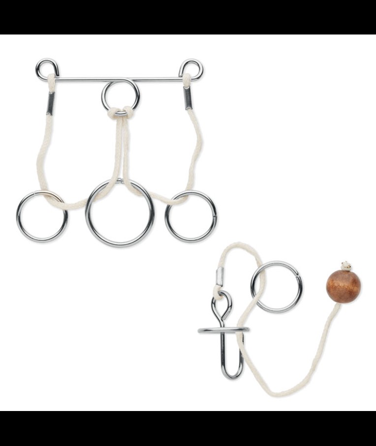 CONNECTION-JUEGO DE 2 ACERTIJOS DE METAL