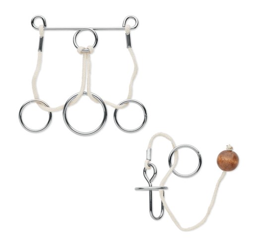 CONNECTION-SET MIT 2 DENKSPORTAUFGABEN AUS METALL