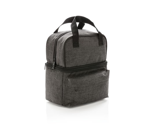 COOLER BAG WITH 2 INSULATED COMPARTMENTS