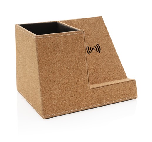 CORK PEN HOLDER AND 5W WIRELESS CHARGER
