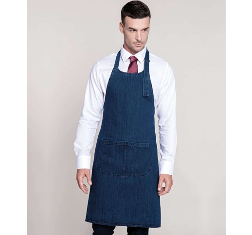 COTTON APRON WITH POCKET