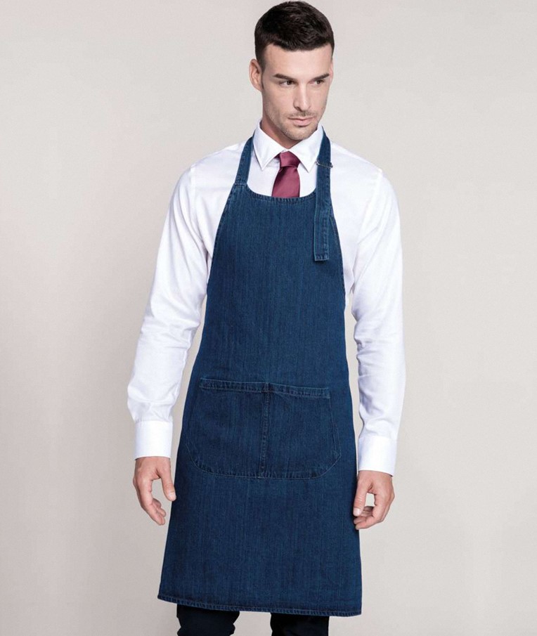COTTON APRON WITH POCKET