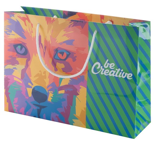 CREASHOP H CUSTOM MADE PAPER SHOPPING BAG, HORIZONTAL