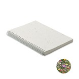 CUADERNO CON TAPA DE PAPEL DE SEMILLAS SEED RING-A5