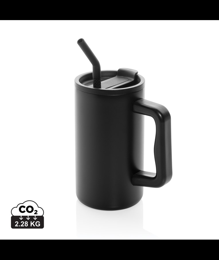 CUBE RCS CERTIFIED RECYCLED STEEL MUG 800ML