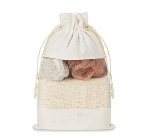 CUIDA SET - SET DE BAIN POCHETTE COTON