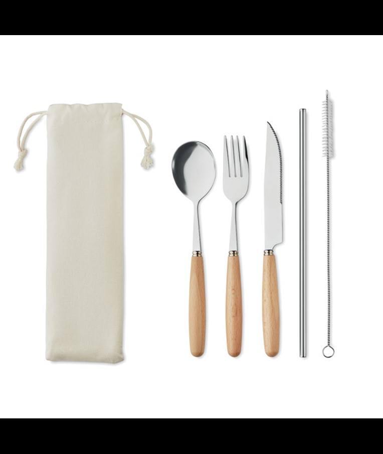 CUSTA SET - SET DE CUBIERTOS ACERO INOX.