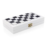 DELUXE 3-IN-1 BOARD GAME IN WOODEN BOX