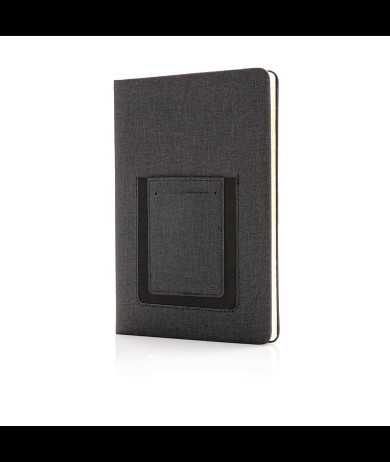 DELUXE A5 NOTEBOOK WITH PHONE POCKET