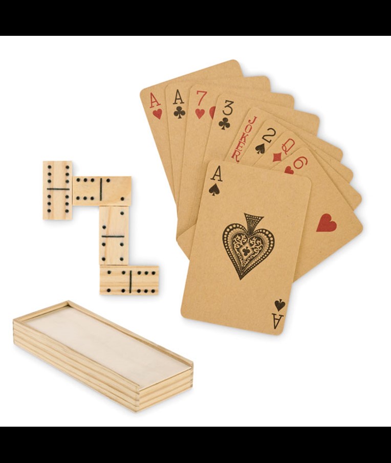 DOMI&CARDS - DOMINO AND CARDS SET