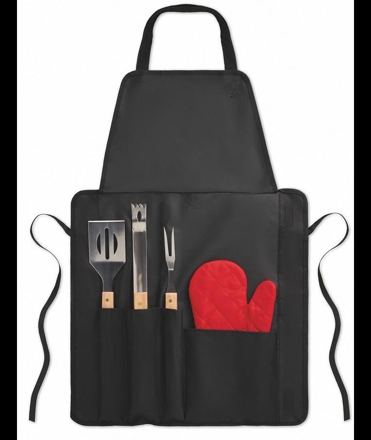 DONAU EAST - BBQ DELANTAL HERRAMIENTAS