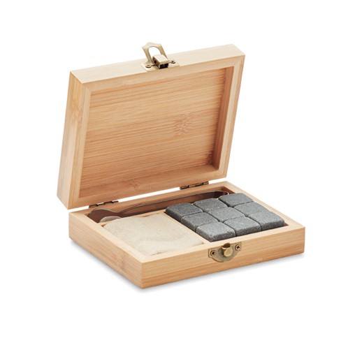 DUNDALK - WHISKY SET IN BAMBOO BOX