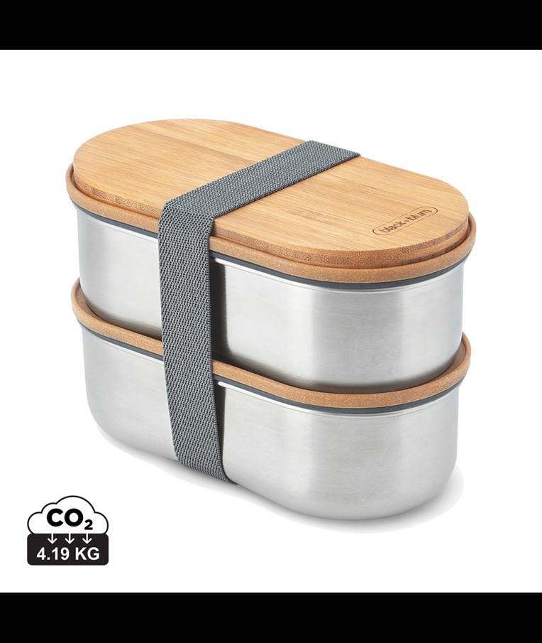 DVOJNA ŠKATLA ZA MALICO BLACK+BLUM DOUBLE BENTO BOX