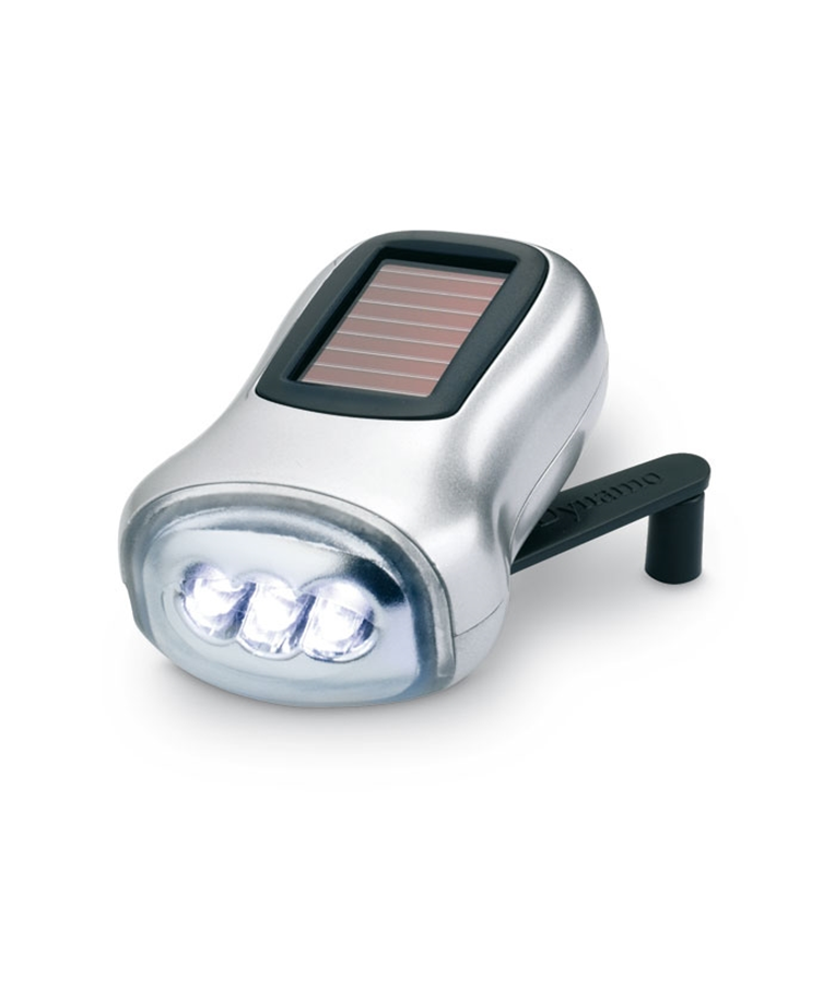 DYNASOL - LINTERNA SOLAR Y DINAMO