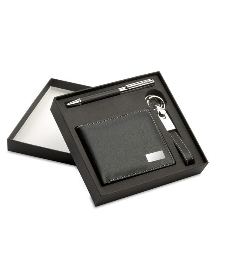 ELEGANCI - BOLÍGRAFO, LLAVERO Y CARTERA