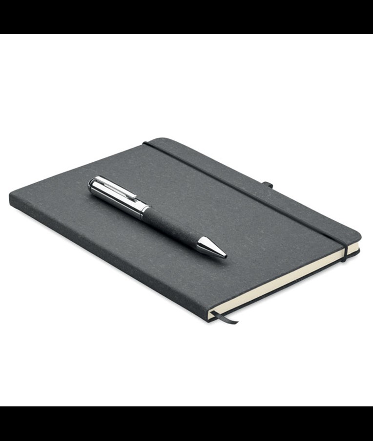 ELEGANOTE-JUEGO DE LIBRETAS DE CUERO RECICLADO