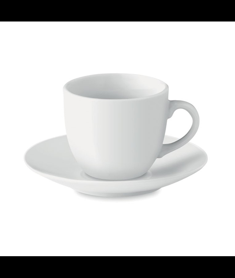 ESPRESSO - TAZA Y PLATO CERÁMICA CAFÉ