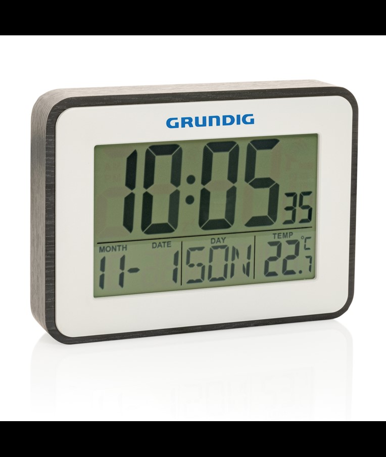 ESTACIÓN METEOROLÓGICA GRUNDIG CON ALARMA Y CALENDARIO