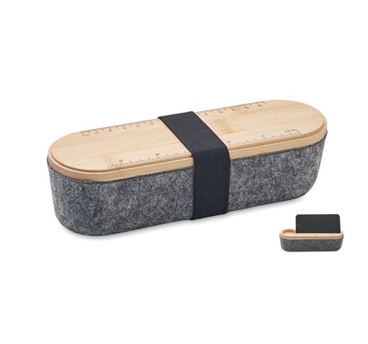 ESTUCHE PARA LÁPICES DE FIELTRO MILE-RPET CON TAPA