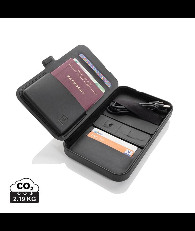 ESTUCHE VIAJE RECICLADO RCS SWISS PEAK CON CARGADOR 3 EN 1