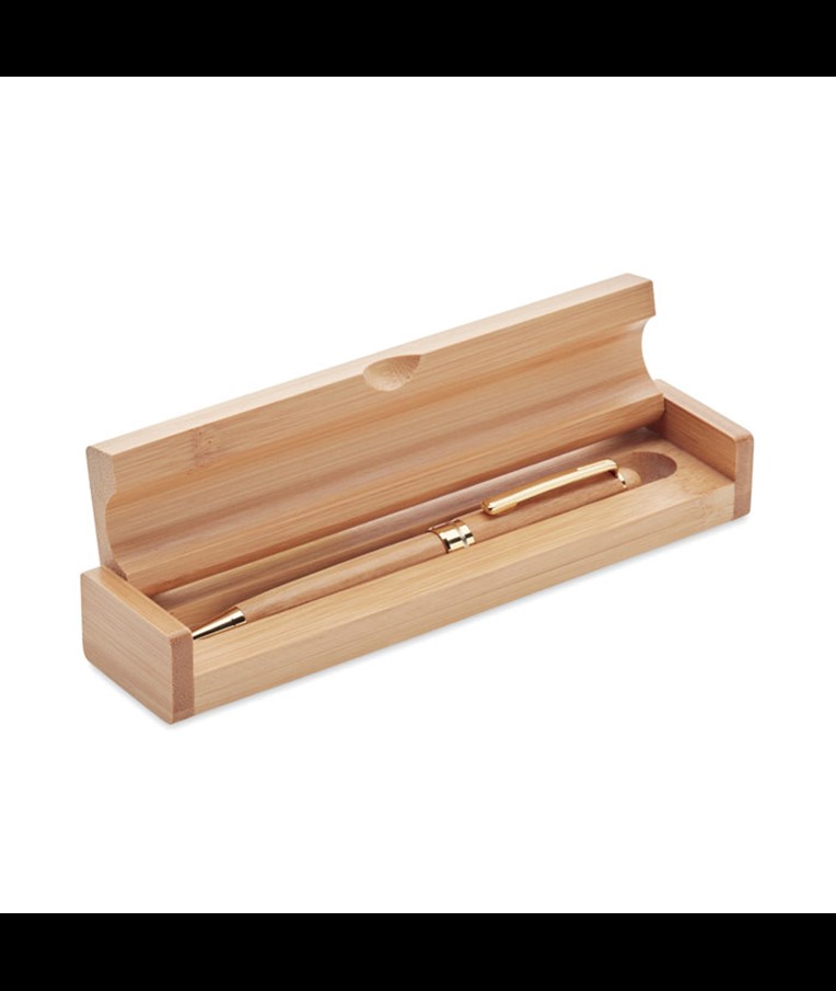 ETNA - BOLÍGRAFO GIRATORIO DE BAMBÚ