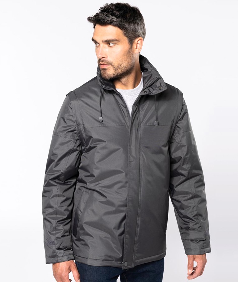 FACTORY - DETACHABLE-SLEEVED BLOUSON JACKET