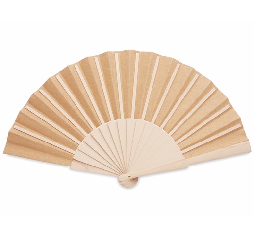 FANNY CORK - WOOD HAND FAN WITH CORK FABRIC