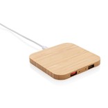 FSC® CERTIFICIRANI BAMBUSOV BEŽIČNI PUNJAČ OD 5 W S USB-OM