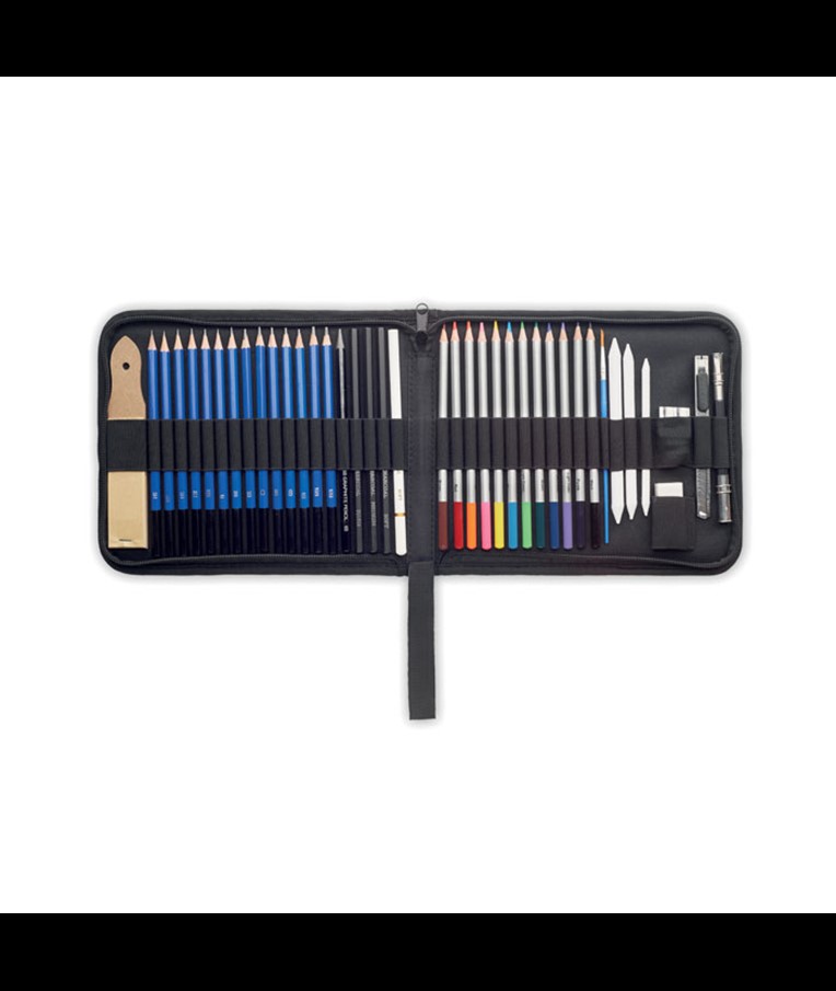 GENUINE-JUEGO DE ARTE DE 40 PIEZAS EN ESTUCHE.