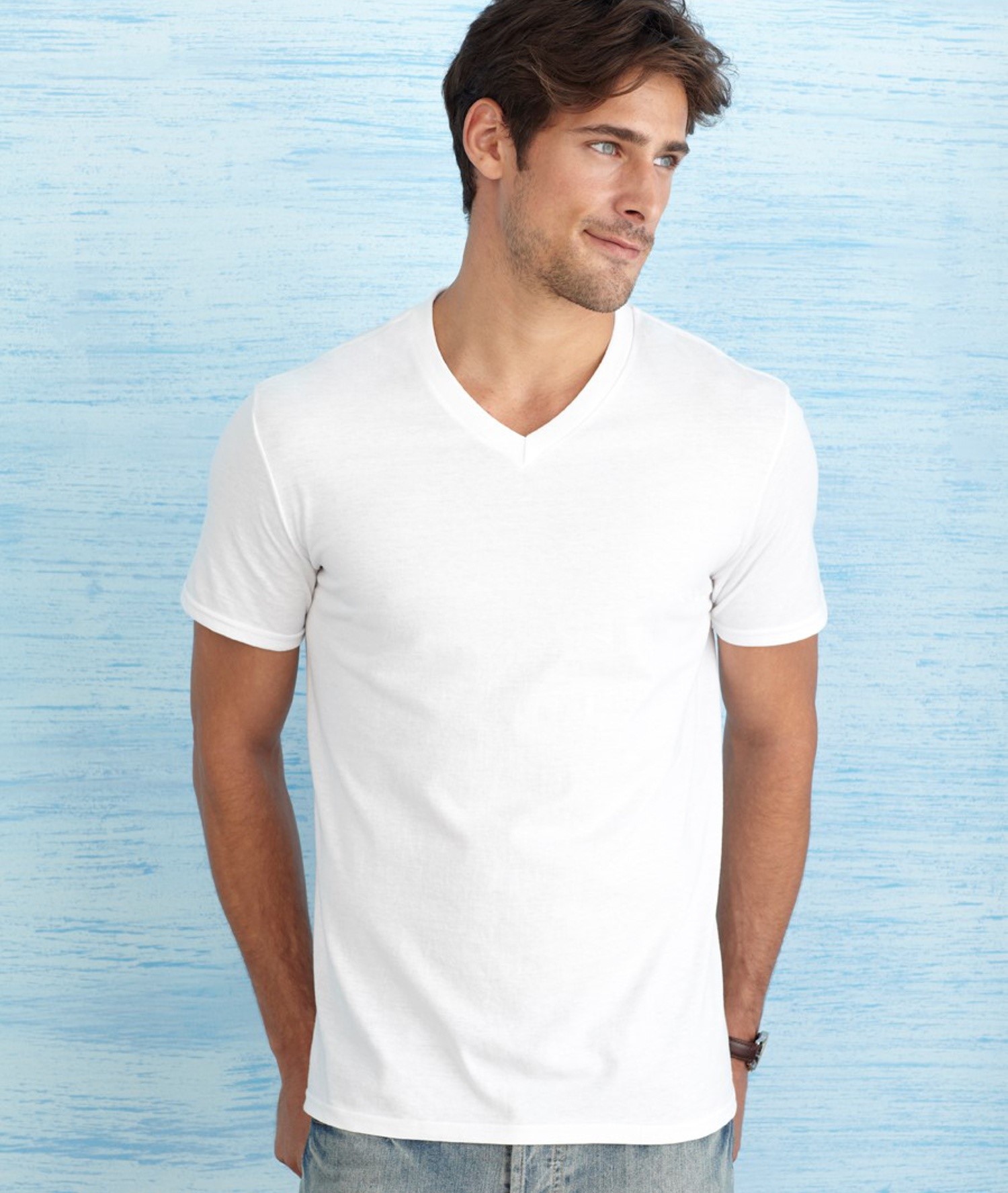 gildan v neck