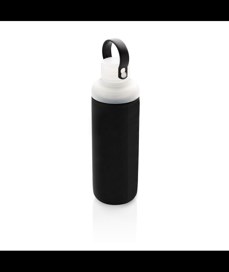 GLASS WATER BOTTLE WITH SILICON SLEEVE