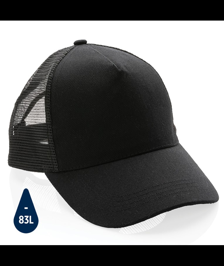 GORRA 5 PANELES DE ALGODÓN CEPILLADO 190 GR IMPACT AWARE ™