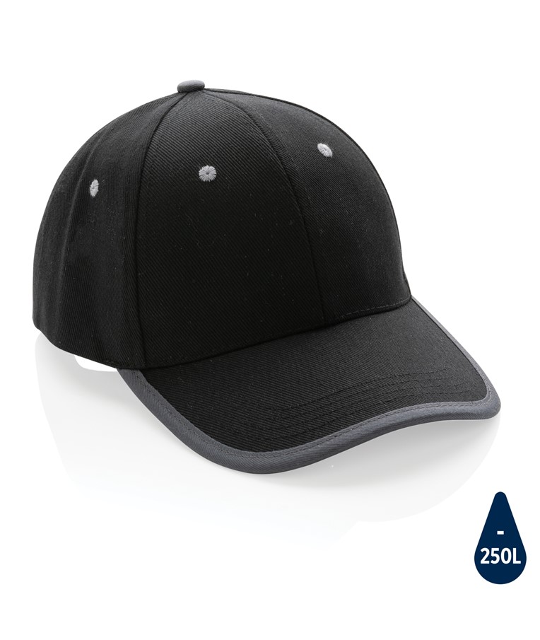 GORRA DE 6 PANELES DE ALGODÓN CEPILLADO 280GR IMPACT AWARE ™