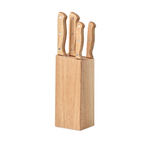 GOURMET - SET DE 5 COUTEAUX DANS SOCLE