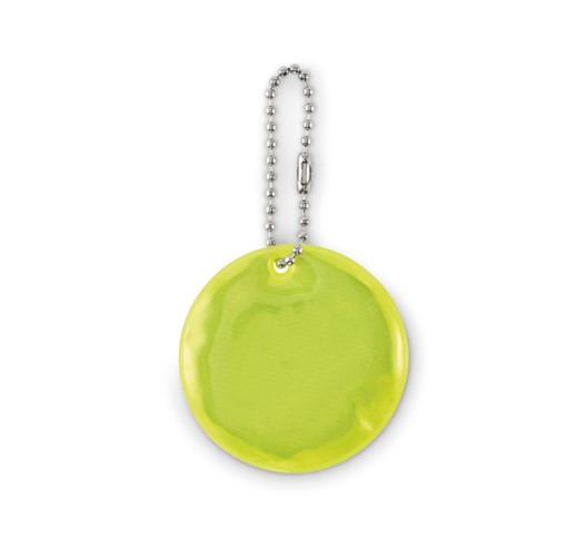 GRIN - ROUND REFLECTIVE KEYRING