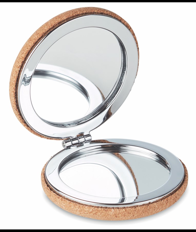 GUAPA CORK - ESPEJO DOBLE CIRCULAR CORCHO