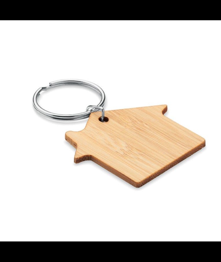 HOUSEBOO-LLAVERO DE BAMBÚ