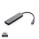 HUB TERRA RCS DE ALUMINIO RECICLADO CON ENTRADA HDMI