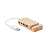 HUBSTAND-HUB OD BAMBUSA USB 4 PORTA