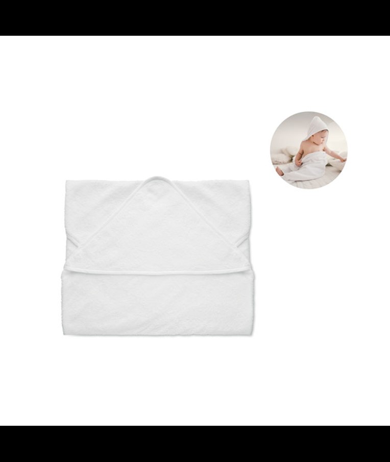HUGME-TOALLA DE BEBÉ CON CAPUCHA DE ALGODÓN