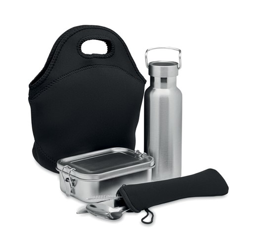 ILY - SET ALMUERZO EN ACERO INOX.