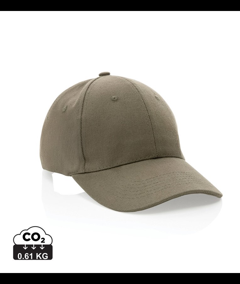 IMPACT 6 PANEL 280G RECYCLED COTTON CAP WITH AWARE™ TRACER