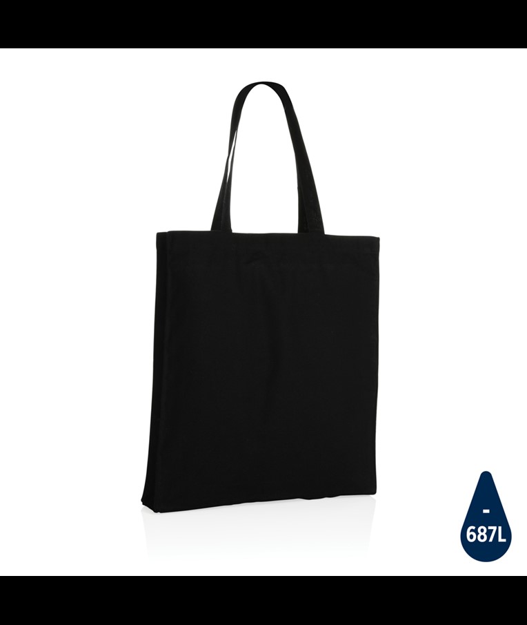 IMPACT AWARE™ RECYCLED COTTON TOTE W/BOTTOM 145G