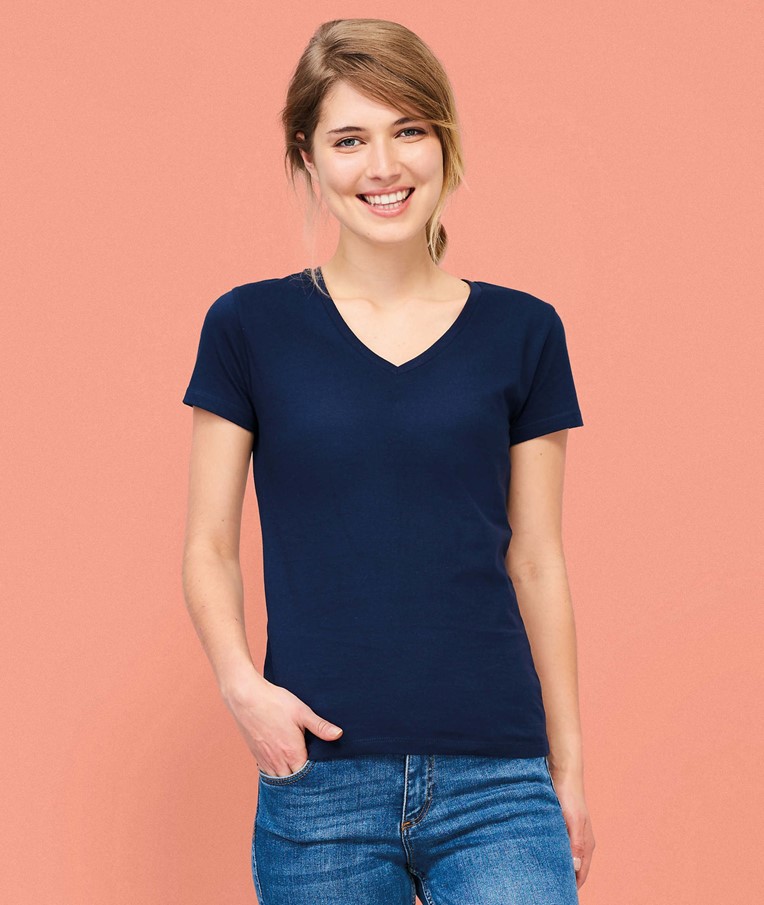 IMPERIAL V MUJER - CAMISETA DE CUELLO EN V