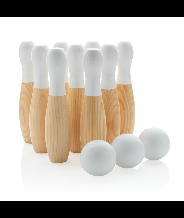 JUEGO DE BOLOS DE MADERA