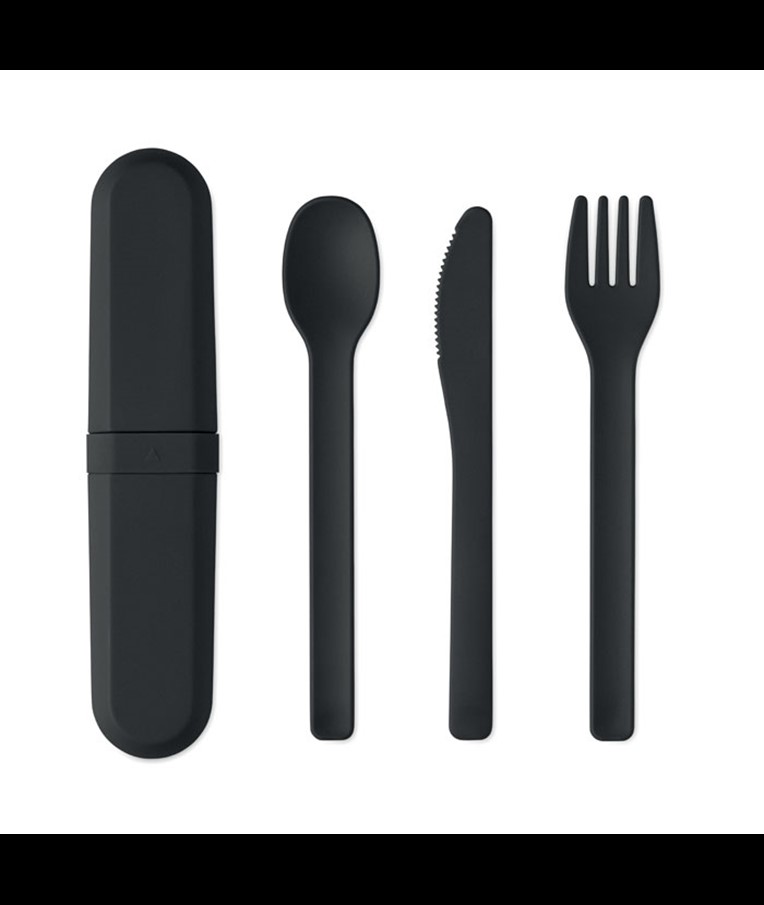 JUEGO DE CUBIERTOS Y ESTUCHE BITEFUL EN PLA