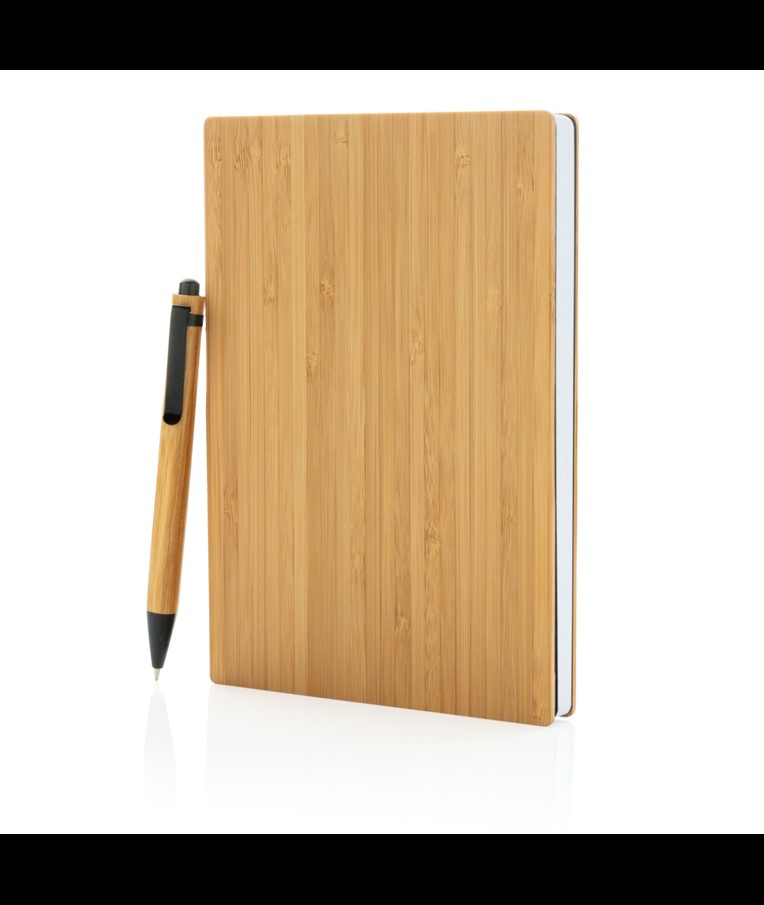 JUEGO DE LIBRETA Y BOLÍGRAFO A5 BAMBOO