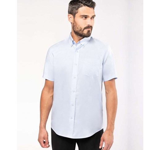KARIBAN CHEMISE OXFORD À MANCHES COURTES ET ENTRETIEN FACILE POUR HOMME