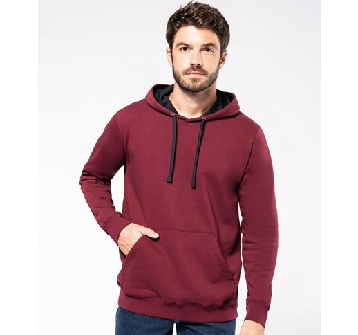 KARIBAN CONTRAST HOODED SWEATSHIRT